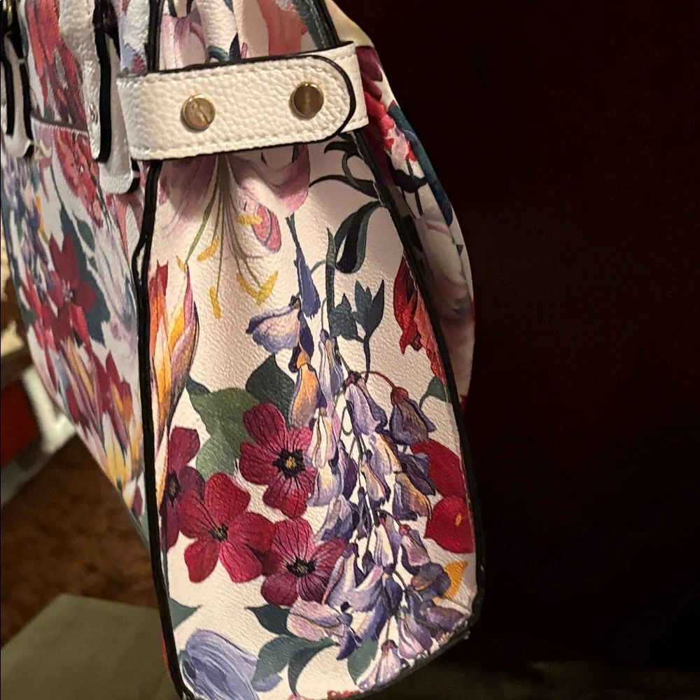 Floral Dana Buchanan Cora Handbag with Scarf Accent